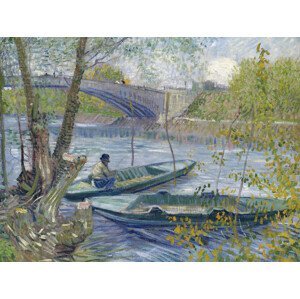 Obrazová reprodukce Fishing in Spring - Vincent van Gogh, (40 x 30 cm)