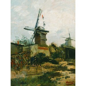 Obrazová reprodukce Windmills on Montmartre - Vincent van Gogh, (30 x 40 cm)