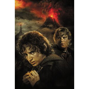 Umělecký tisk Pán prstenů - Sam a Frodo, (26.7 x 40 cm)