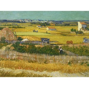 Obrazová reprodukce The Harvest (Vintage Autumn Landscape) - Vincent van Gogh, (40 x 30 cm)