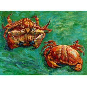Obrazová reprodukce Two Crabs (Vintage Seaside) - Vincent van Gogh, (40 x 30 cm)
