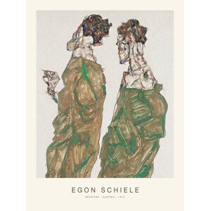 Obrazová reprodukce Devotion (Special Edition Male Portrait) - Egon Schiele, (30 x 40 cm)
