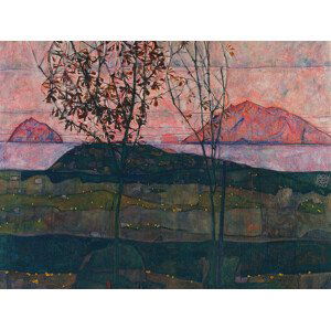 Obrazová reprodukce Setting Sun (Distressed Sunset) - Egon Schiele, (40 x 30 cm)