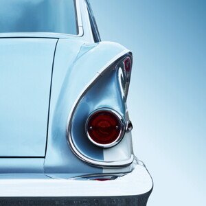 Umělecká fotografie US classic car Brookwood 1958, Beate Gube, (40 x 40 cm)
