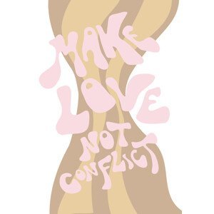 Ilustrace Make Love not Conflict, Studio Collection, (26.7 x 40 cm)