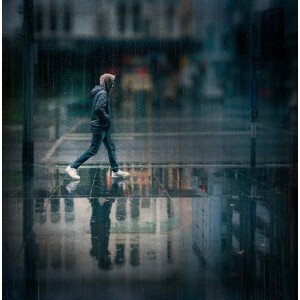Umělecká fotografie Rain, David Chiodo, (40 x 40 cm)