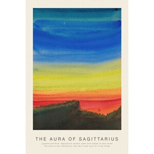 Obrazová reprodukce The Aura of Sagittarius (Astrology, Spirituality & Zodiac Series), (26.7 x 40 cm)
