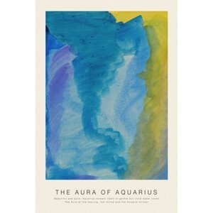 Obrazová reprodukce The Aura of Aquarius (Astrology, Spirituality & Zodiac Series), (26.7 x 40 cm)