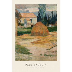 Obrazová reprodukce A Landscape Near Arles (Special Edition) - Paul Gauguin, (26.7 x 40 cm)