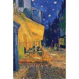 Plakát, Obraz - Vincent van Gogh - Café Terrace, (80 x 120 cm)