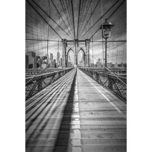 Plakát, Obraz - Melanie Viola - NEW YORK CITY Brooklyn Bridge, (80 x 120 cm)