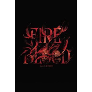 Umělecký tisk Game of Thrones - Fire and Blood, (26.7 x 40 cm)