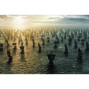 Umělecký tisk Game of Thrones - Targaryen's ship army, (40 x 26.7 cm)