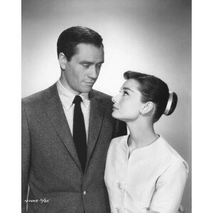 Umělecká fotografie Mel Ferrer Et Audrey Hepburn In The 50'S., (30 x 40 cm)