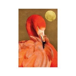 Plakát, Obraz - Kubistika - Flamingo, (40 x 60 cm)
