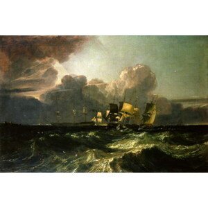 Turner, Joseph Mallord William - Obrazová reprodukce Ships Bearing up for Anchorage, 1802, (40 x 26.7 cm)
