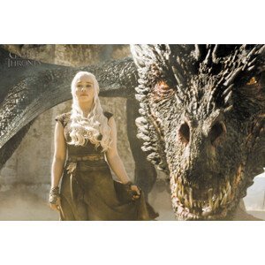 Umělecký tisk Game of Thrones - Mother of Dragons, (40 x 26.7 cm)