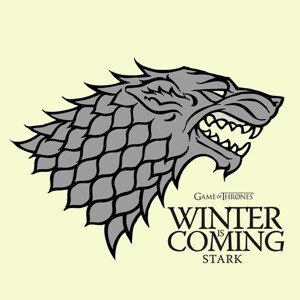 Umělecký tisk Game of Thrones - Winter is Coming, (40 x 40 cm)