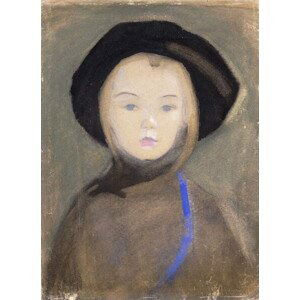 Schjerfbeck, Helene - Obrazová reprodukce Girl with Blue Ribbon, 1909, (30 x 40 cm)