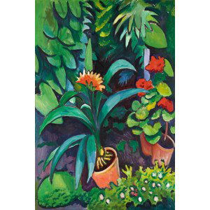 Obrazová reprodukce Flowers in the Garden (Vintage Floral) - August Macke, (26.7 x 40 cm)