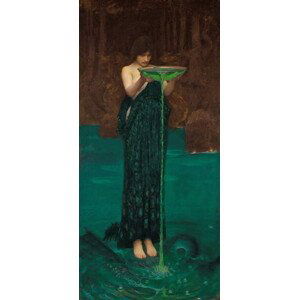 Waterhouse, John William (1849-1917) - Obrazová reprodukce Circe Invidiosa, 1872, (23.5 x 50 cm)