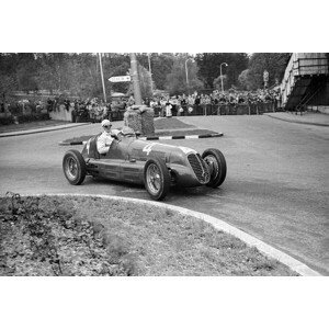 Umělecká fotografie Switzerland Formula 1 Gp Emmanuel Graffenried, 1948, (40 x 26.7 cm)