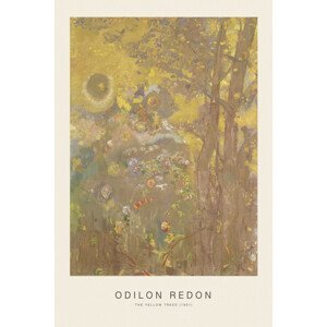Obrazová reprodukce The Yellow Trees (Vintage Woodland Painting) - Odilon Redon, (26.7 x 40 cm)