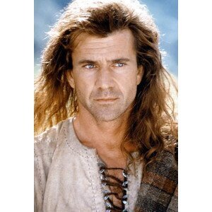 Umělecká fotografie Mel Gibson, Braveheart, 1995, (26.7 x 40 cm)