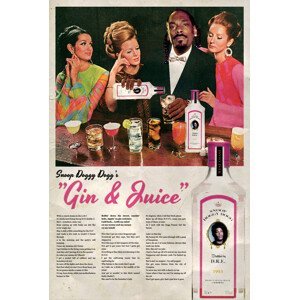 Plakát, Obraz - Ads Libitum - Gin and Juice, (40 x 60 cm)