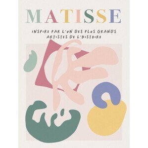 Obrazová reprodukce Danish Pastel Cut Out Abstract Pattern (2/3) - Henri Matisse Inspiré, (30 x 40 cm)