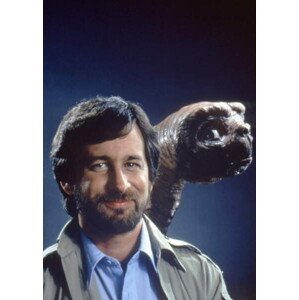 Umělecká fotografie Steven Spielberg and E.T., (30 x 40 cm)