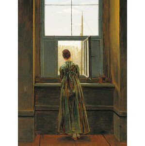 Obrazová reprodukce The Woman at The Window (Portrait of a Lady) - Casper David Friedrich, (30 x 40 cm)