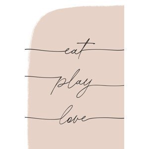 Ilustrace Eat Play Love, uplusmestudio, (26.7 x 40 cm)