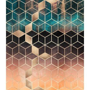 Ilustrace Ombre Dream Cubes, Elisabeth Fredriksson, (35 x 40 cm)