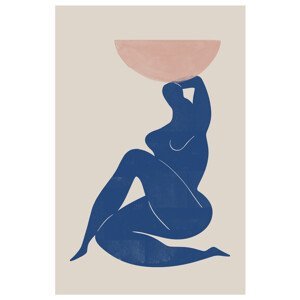 Ilustrace Vase and Woman, THE MIUUS STUDIO, (26.7 x 40 cm)