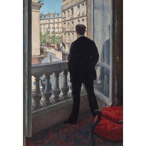 Caillebotte, Gustave - Obrazová reprodukce Man at the Window, 1875, (26.7 x 40 cm)