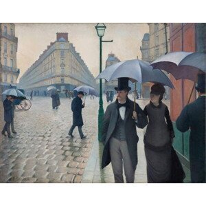 Caillebotte, Gustave - Obrazová reprodukce Paris Street, Rainy Day, 1877, (40 x 30 cm)