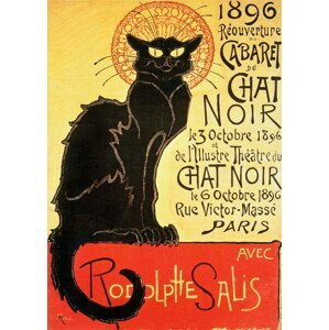 Steinlen, Theophile Alexandre - Obrazová reprodukce Reopening of the Chat Noir Cabaret, 1896, (30 x 40 cm)