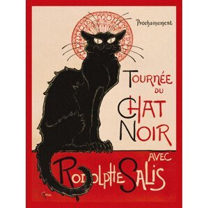 Obrazová reprodukce Tournée Du Chat Noir in Red (The Black Cat) - Théophile Steinlen, (30 x 40 cm)