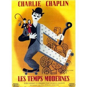 Umělecká fotografie Charlie Chaplin, 1936, (30 x 40 cm)