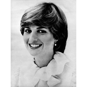 Umělecká fotografie Princess Diana, 1981, (30 x 40 cm)