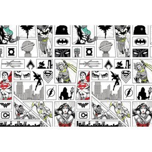 Umělecký tisk Justice League - Comics wall, (40 x 26.7 cm)