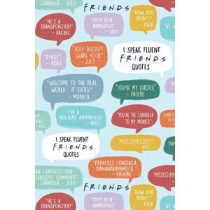 Umělecký tisk Friends - Famous quotes, (26.7 x 40 cm)