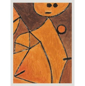 Obrazová reprodukce Mannequin (Abstract in Orange & Brown) - Paul Klee, (30 x 40 cm)