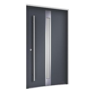 Hliníkové vchodové dveře Premium Line model 1401 Výplň dveří: Jednostranná překrývající výplň, Rám dveří: PD GENESIS 75