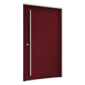 Hliníkové vchodové dveře Premium Line model 5015 Výplň dveří: Oboustranná překrývající výplň, Rám dveří: PD GENESIS 75
