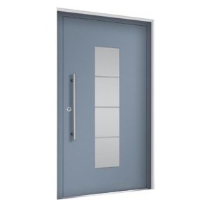 Hliníkové vchodové dveře Premium Line model 5019 Výplň dveří: Jednostranná překrývající výplň, Rám dveří: PD GENESIS 75