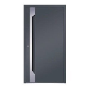 Hliníkové vchodové dveře Integro Line model 6119PW Výplň dveří: Jednostranná překrývající výplň, Rám dveří: PD GENESIS 75