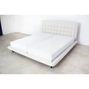 Čalouněná postel FRANKFURT 180x200, Bílá