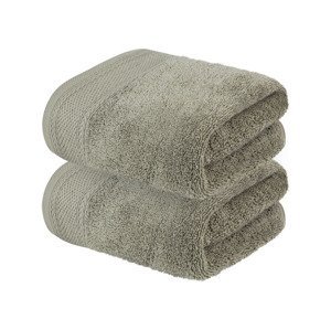LIVARNO home Froté ručník, 50 x 100 cm, 2 kusy (zelená)